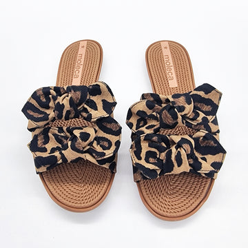 Moleca 5297-424 Slip-on Sandal in Multi Camel